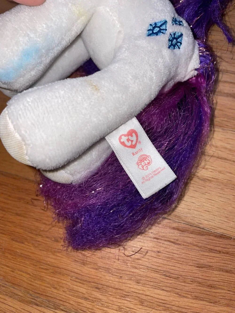 My Little Pony TY Rarity Plush Brushable